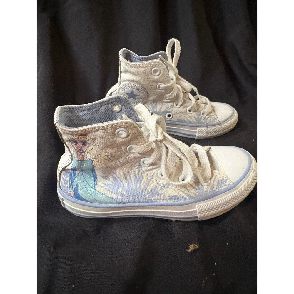 Converse All Star kids size 11 c Frozen Elsa High Top Sneakers